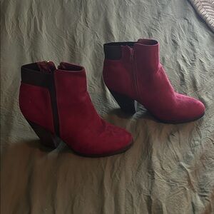 Mix No. 6 Chic Burgundy Ankle Boots